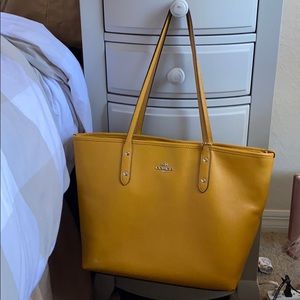 Mustard Yellow Coach Bag